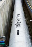 vertical pipes for gas-oil. photo