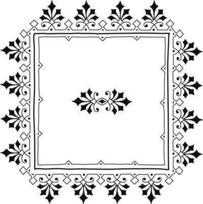 Print Vector drawing of ornamental frames Decorative Ornate Elements Vintage Badges, Labels and Frames