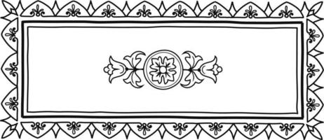 Print Vector drawing of ornamental frames Decorative Ornate Elements Vintage Badges, Labels and Frames