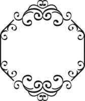 Print Vector drawing of ornamental frames Decorative Ornate Elements Vintage Badges, Labels and Frames