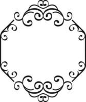 Print Vector drawing of ornamental frames Decorative Ornate Elements Vintage Badges, Labels and Frames