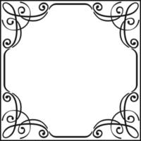 Print Vector drawing of ornamental frames Decorative Ornate Elements Vintage Badges, Labels and Frames