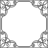 Print Vector drawing of ornamental frames Decorative Ornate Elements Vintage Badges, Labels and Frames