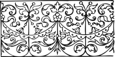 Print Vector drawing of ornamental frames Decorative Ornate Elements Vintage Badges, Labels and Frames