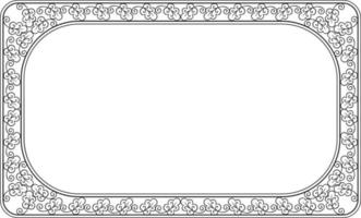 Print Vector drawing of ornamental frames Decorative Ornate Elements Vintage Badges, Labels and Frames