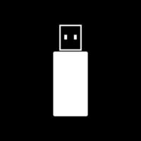 Flash drive white color icon . vector