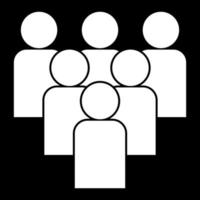 Working together team concept white color icon . vector