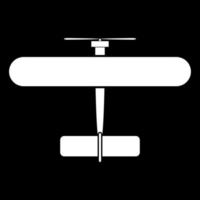 Biplane it is icon . vector