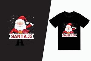 Santa Pie Day Shirt Design vector