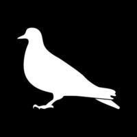 Dove white color icon . vector