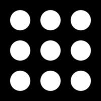 Dial button white color icon . vector