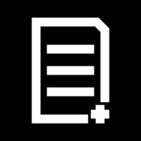 Document sheet add it is white icon . vector