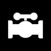 Valve it is white icon . vector