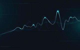 Financial stock market graph on stock market investment trading, Bullish point, Bearish point. trend of graph for business idea and all art work design. vector illustration.