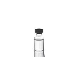 vaccine bottle on whit background photo