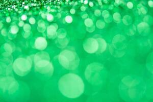 abstract green bokeh christmas decoration background photo