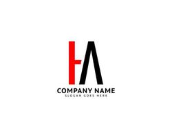 Initial Letter HA Logo Template Design vector