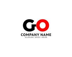 Initial Letter GO logo Design Template vector