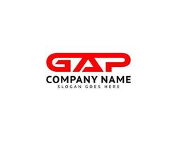 Initial Letter GAP Logo Template Design vector