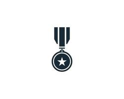 Medallion Icon Vector Logo Template Illustration Design