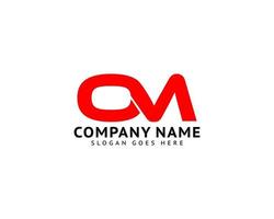 Initial Letter OM Logo Template Design vector