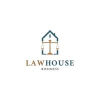 Law house icon logo design inspiration vector