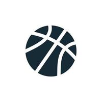baloncesto, elementos de plantilla de diseño de icono de bola vector