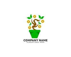 Money Tree Logo Template Design Vector