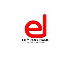 Initial Letter ED Logo Template Design vector