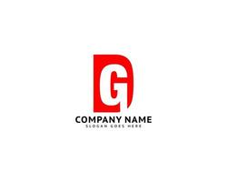 Initial Letter DG Logo Design Template vector