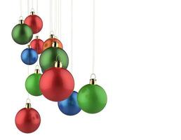 Christmas baubles elements photo