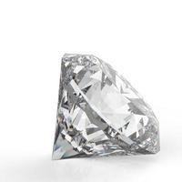 diamantes aislados en blanco foto