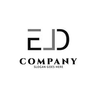 Initial Letter EJD Icon Vector Logo Template Illustration Design