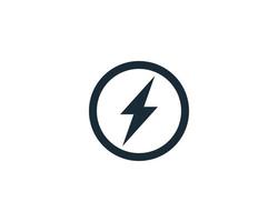 Lighting Bolt Icon Vector Logo Template Illustration Design