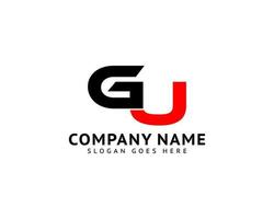 Initial Letter GU Logo Template Design vector