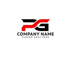 Initial Letter PG Logo Template Design vector