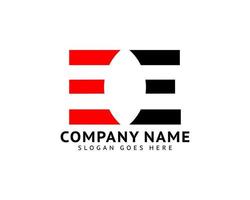 Initial Letter EE Logo Template Design vector