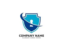 Key Shield Logo Template Design Vector