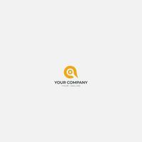 digital Connection technology logo design vector