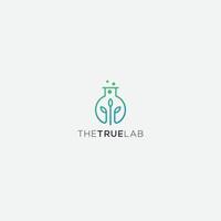 Laboratory Leaves and healthy logo vector