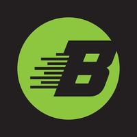 vector de diseño de logotipo de letra b