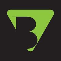 vector de diseño de logotipo de letra b