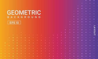 Colorful gradient geometric background with halftone pattern. Perfect for copybook brochures, school books, Notebook paper, book, magazine template. vector