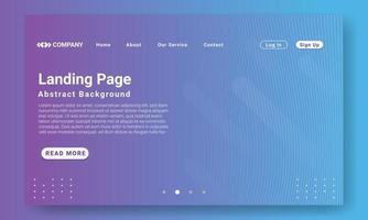 Minimal Landing Page Website Template. purple gradient geometric background with dynamic shapes, wave and geometric element. Design for website and mobile website development. vector