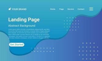 Landing Page Website Template Vector. Abstract colorful gradient. Design for website and mobile, Business Interface, Landing Web Page. vector