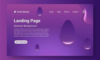 Landing Page Website Template Vector. Abstract colorful gradient. Design for website and mobile, Business Interface, Landing Web Page. vector