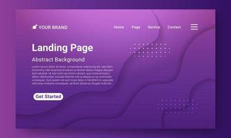 Landing Page Website Template Vector. Abstract colorful gradient. Design for website and mobile, Business Interface, Landing Web Page. vector