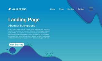 Landing Page Website Template Vector. Abstract colorful gradient. Design for website and mobile, Business Interface, Landing Web Page. vector