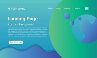 Landing Page Website Template Vector. Geometric colorful gradient. Design for website and mobile, Business Interface, Landing Web Page. vector