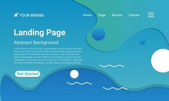 Landing Page Website Template Vector. Geometric colorful gradient. Design for website and mobile, Business Interface, Landing Web Page. vector